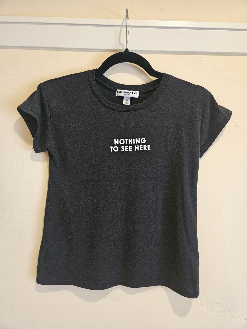 Sub_Urban Riot Black Women's 'Nothing To See Here' Graphic Tee